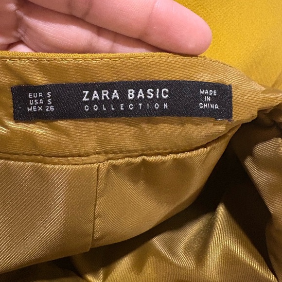 Zara Mustard Mini Skirt - Picture 4 of 4